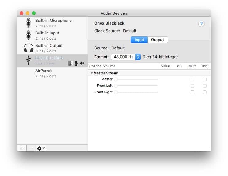mac book pro usb for audio